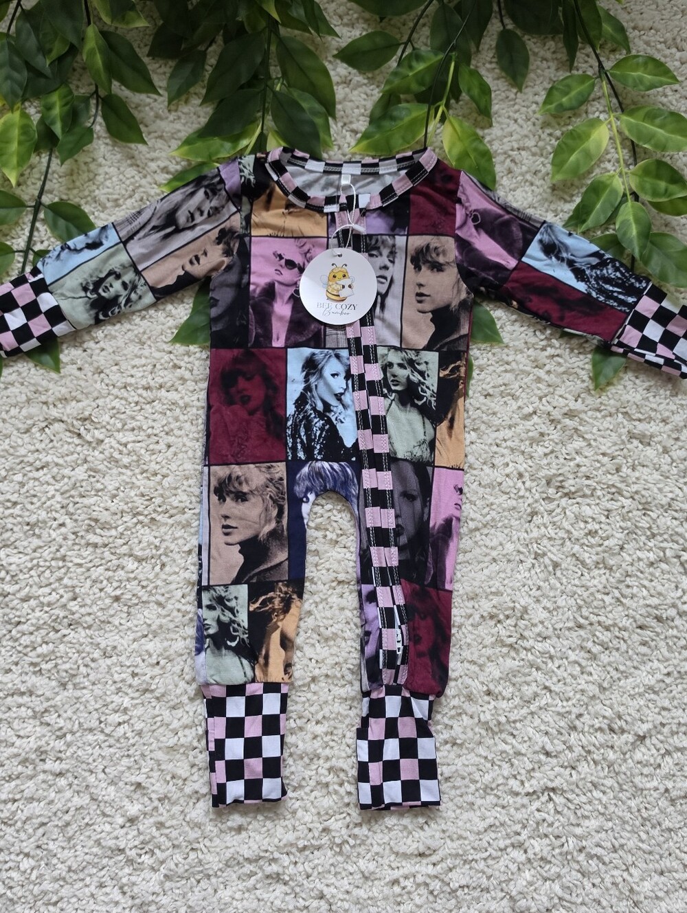 Unisex Baby Taylor Swift Patchwork Sleeper (0-3 Months)